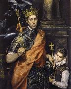 El Greco St Louis,King of France,with a Page USA oil painting reproduction